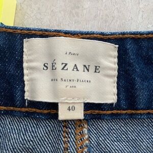 Sézane High Rise Blue Jeans